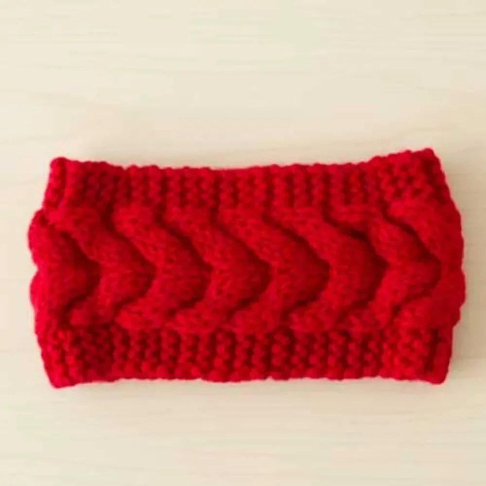 Ladies Winter Warm Cute Red Headband - Brand New Ski Headband